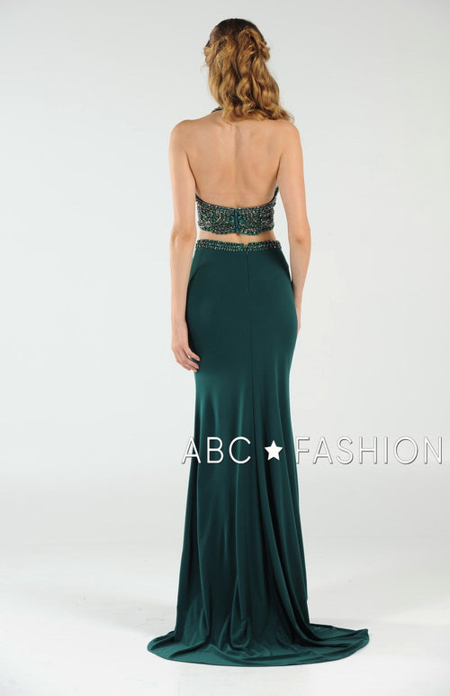 Poly USA Green Long Formal Dresses