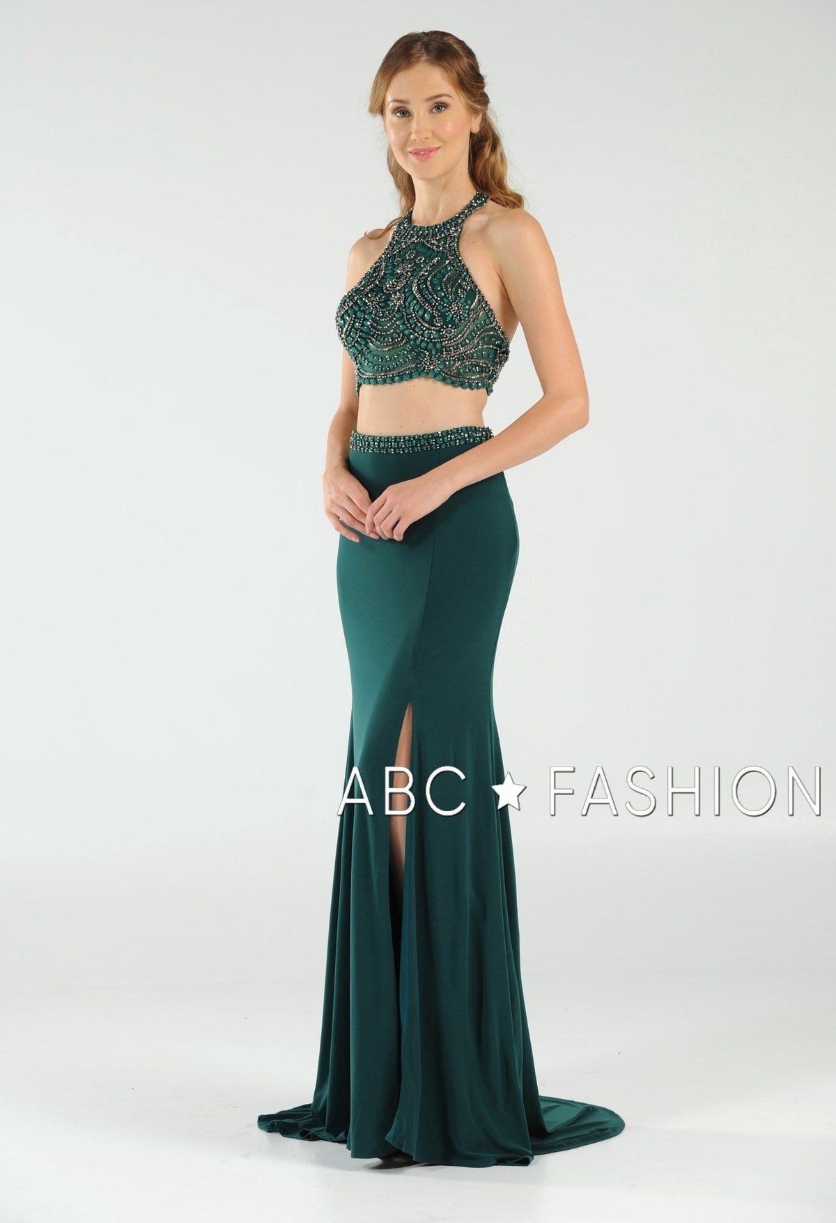 Poly USA Green Long Formal Dresses