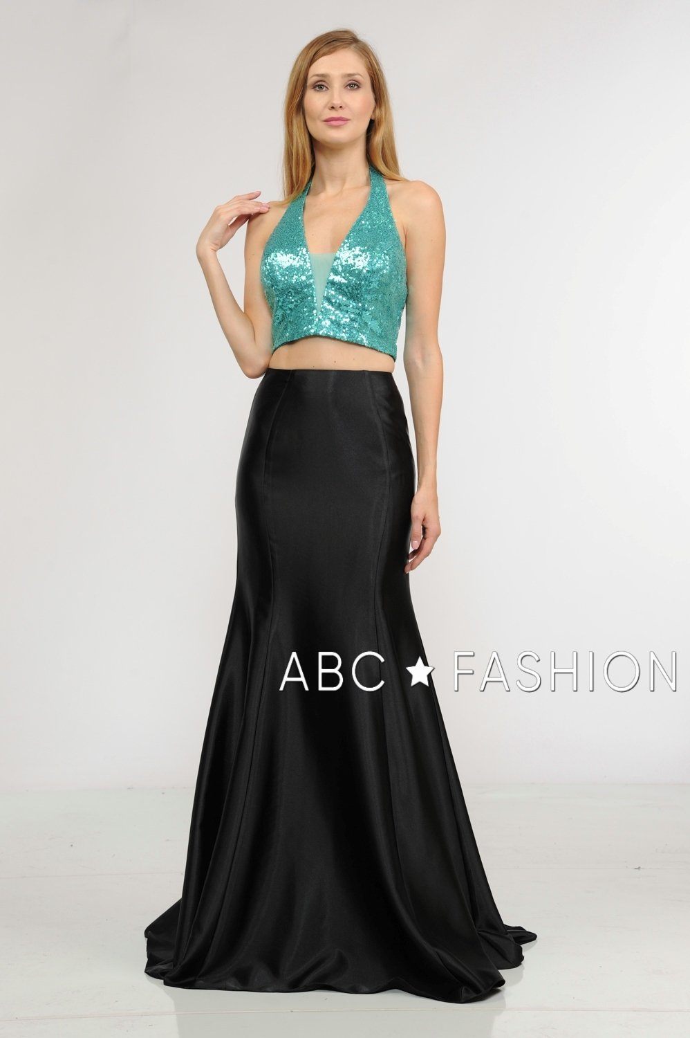 Poly USA Rose Gold Long Formal Dresses