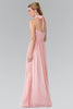 Long V-Neck Chiffon Halter Dress by Elizabeth K GL2362 - Long Formal Dresses