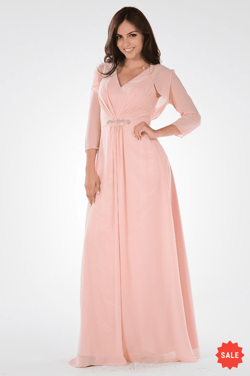 Poly USA Blush Long Formal Dresses