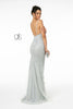 Long V-Neck Glitter Mermaid Dress by Elizabeth K GL2917 - Long Formal Dresses