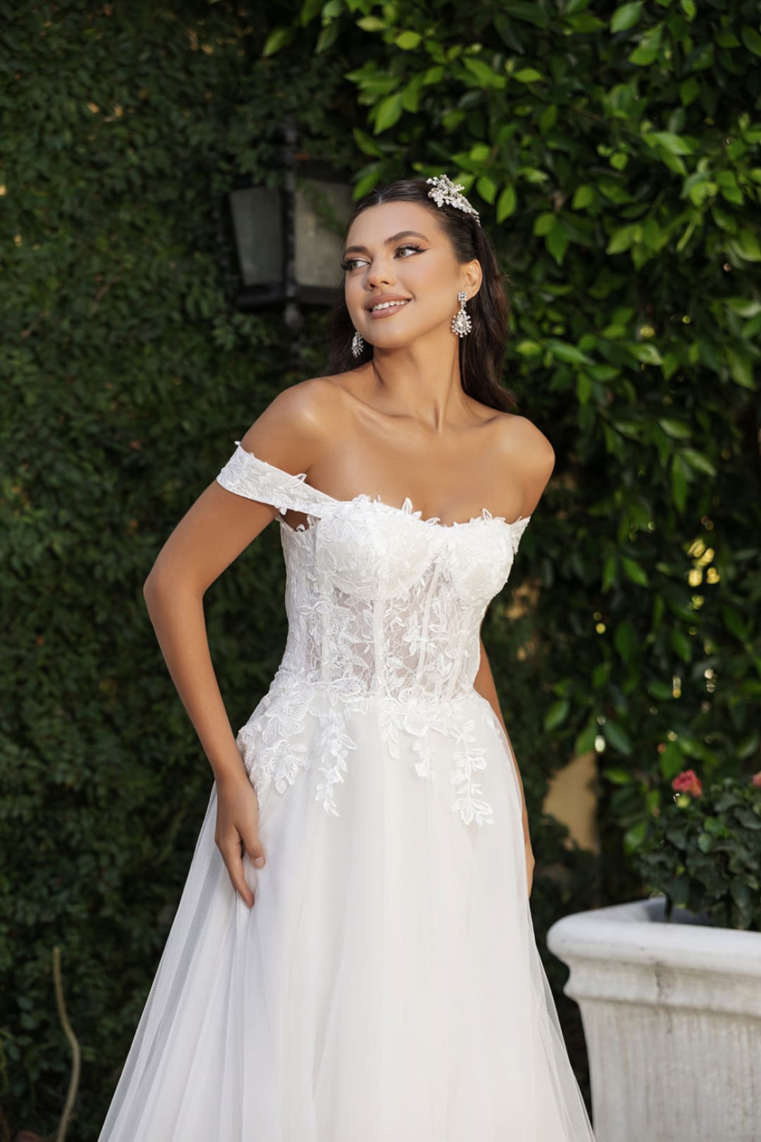 Long Wedding Dress Off The Shoulder A-Line Gown By Royal Queen RQ8182 - Dress