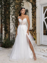 Long Wedding Dress Strapless A-Line Bridal Gown By Royal Queen RQ8184