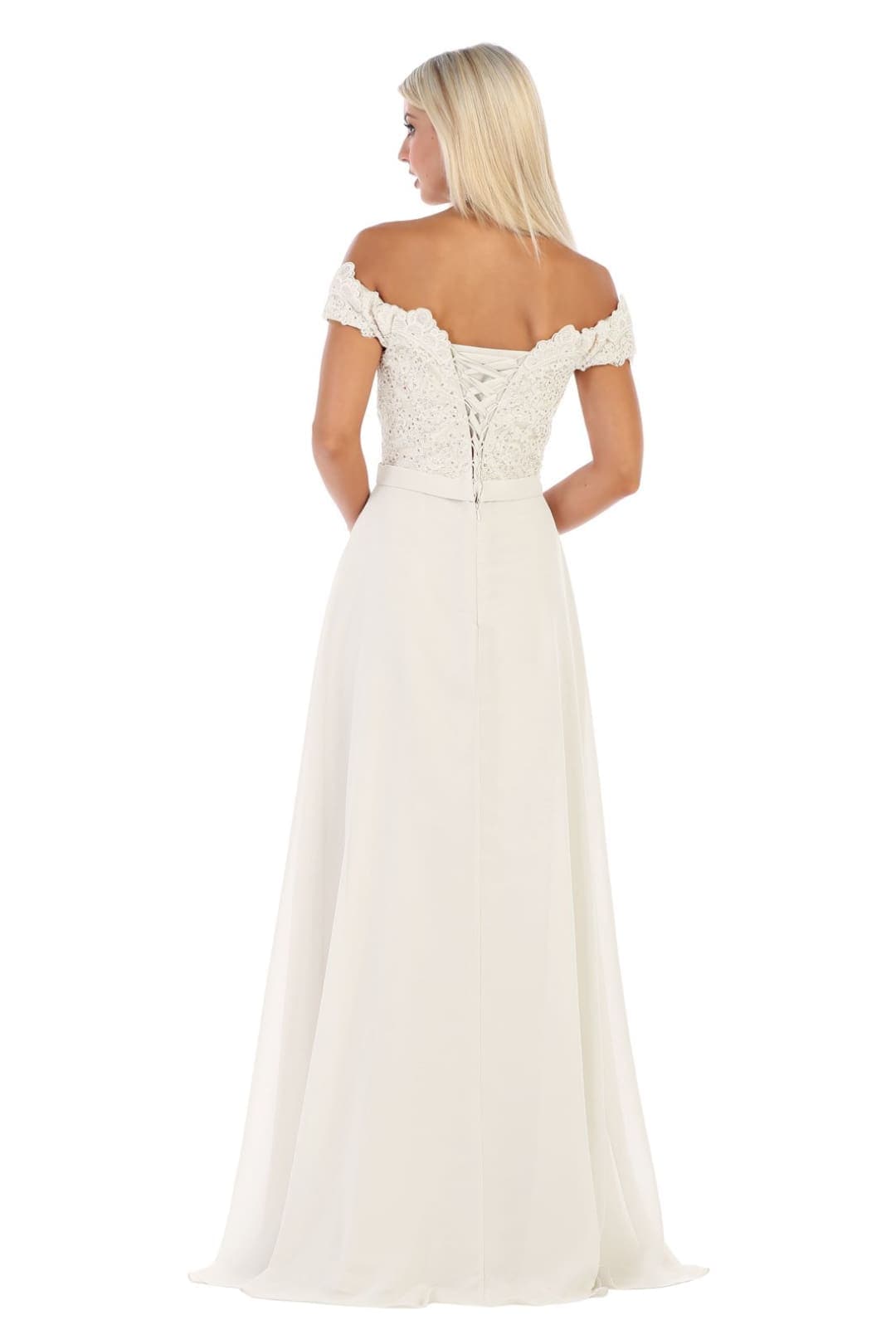 Long Wedding Ivory Gown