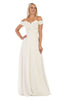 Long Wedding Ivory Gown - Ivory / 4