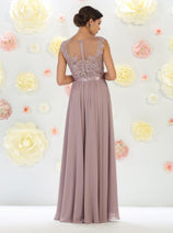 Mauve Bridesmaid Dresses in Satin and Plus Size Gowns by MQ1428