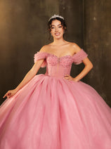 Masquerade Ball Gown Ruffle Short Sleeves Gala Dress By Layla K LK266