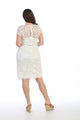 May Queen MQ1106 Short Lace Modest Wedding Dress Ivory - Dress