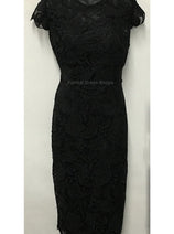 Knee Length Mother Of The Bride Dress Short Sleeve Modest & Plus Size
