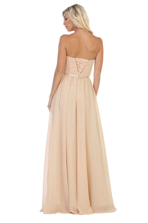 Lace up Back Bridesmaids Dress