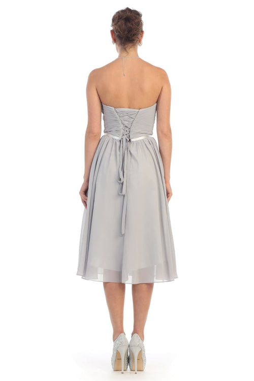 Lace Up Back Cocktail Dress