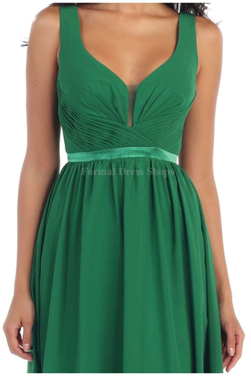 Classy V Neck Formal Gown