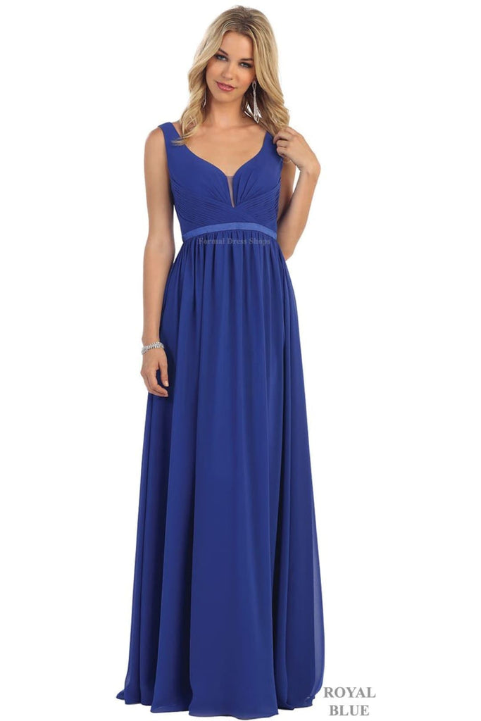 Classy V Neck Formal Gown