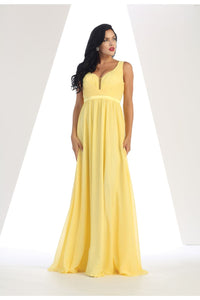 May Queen MQ1225B Simple Plunging Sweetheart Pleated Evening Dress