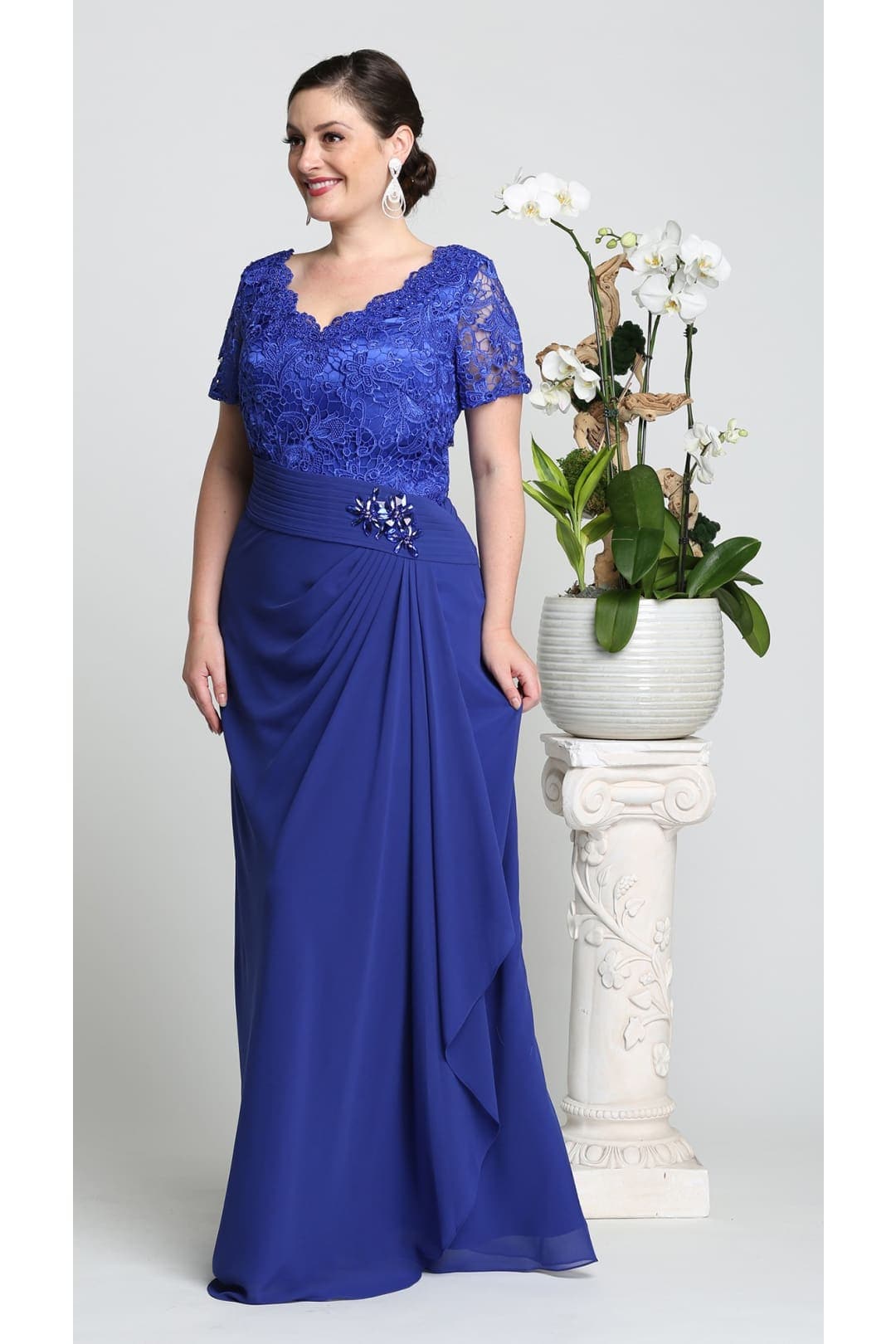 Magnificent Short Sleeve Gown
