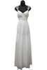 Classy Long Bridal Evening Gown - WHITE / 4