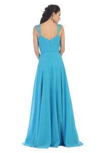 Classy Long Bridesmaid Gown