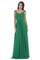 Classy Long Evening Gown - EMERALD / 4