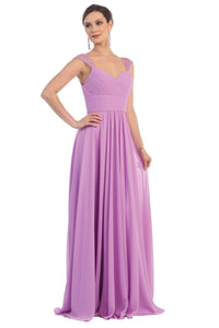 Classy Long Evening Gown - LAVENDER / 4