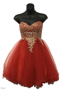 Cute Homecoming Dress - Red / 6