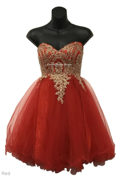 Cute Homecoming Dress - Red / 6