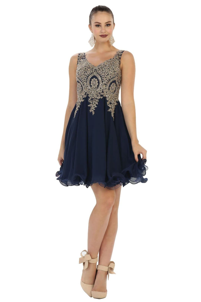 Graduation Cocktail Dress - Navy / 4