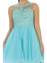 Dama Dresses for Quinceanera in Aqua Style MQ1429 Quince Outfit