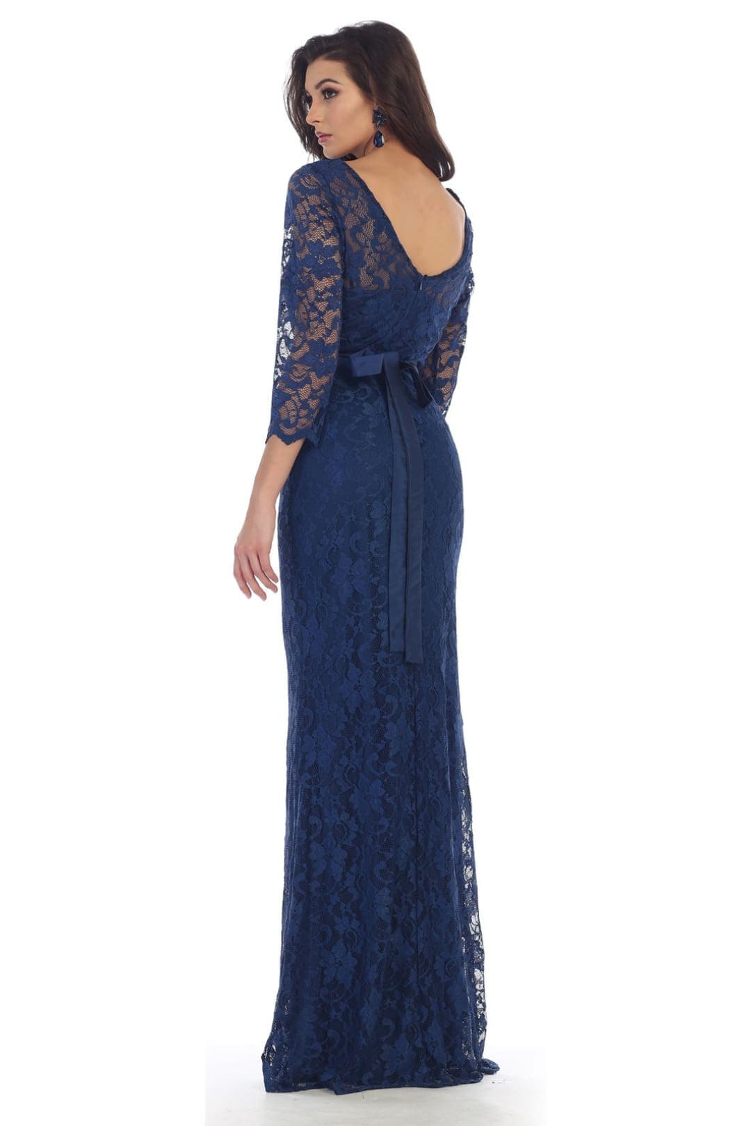 3/4 Sleeve Evening Dress