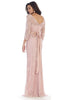 3/4 Sleeve Evening Dress