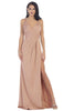 Long Sexy Pageant Gown - Dusty Rose / 4