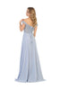 Copy of May Queen MQ1602 Off Shoulder Corset Flowy Prom Gown