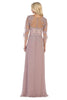 Mother of the Bride Embroidered Gown