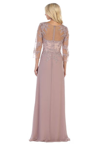 Mother of the Bride Embroidered Gown