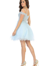 Plus Size Prom Dress Short Hoco Cocktail Outfit By May Queen MQ1668