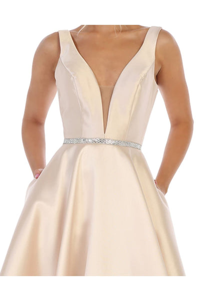 Simple Sleeveless Prom Dress