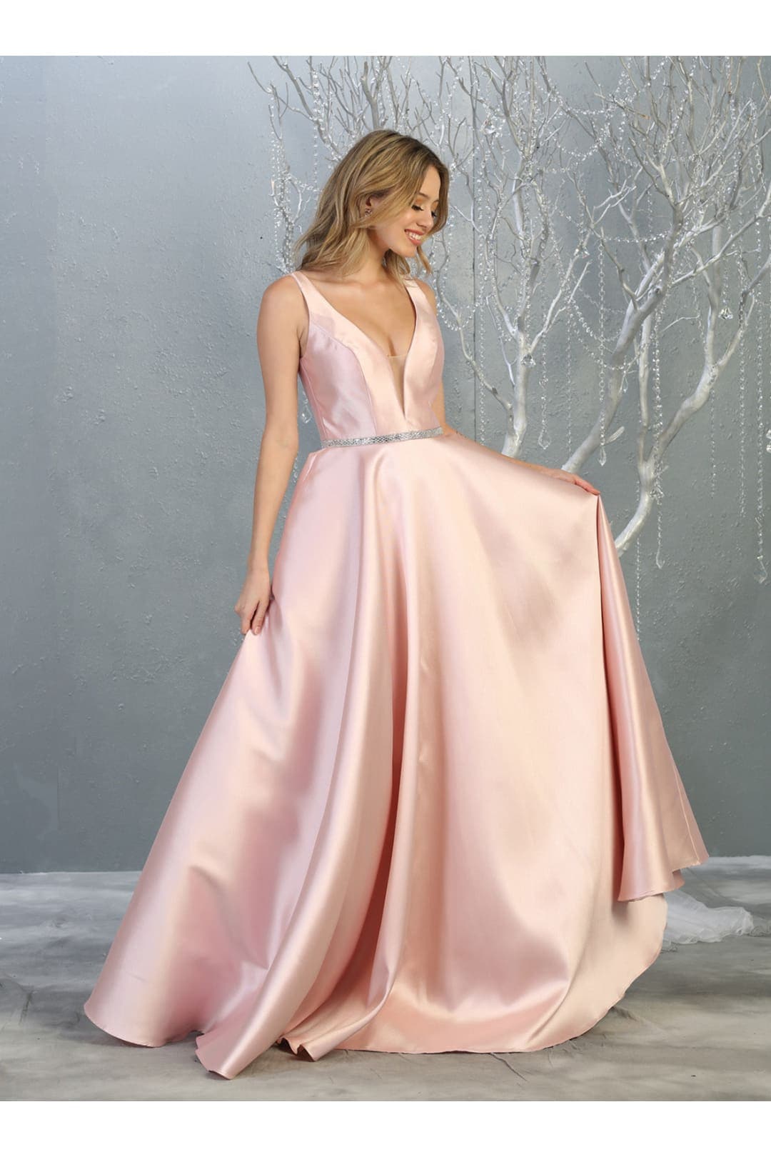 Simple Sleeveless Prom Dress