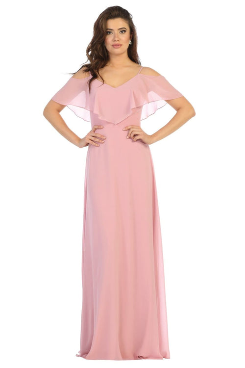 Simple & Elegant Dress - Dusty Rose / 4