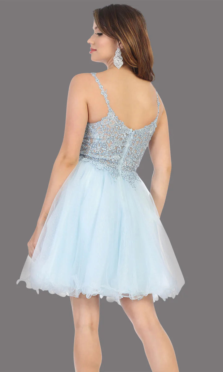 Vestidos de dama para quinceañera en estilo plateado MQ1693 Traje de quinceañera