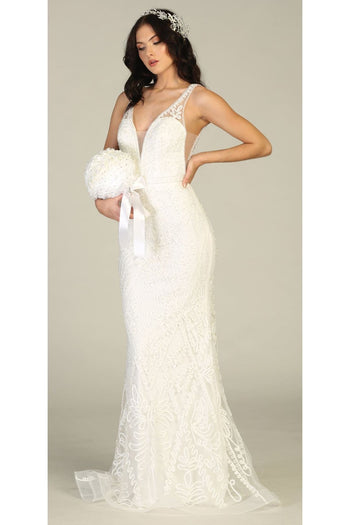Wedding Embroidered Mermaid Dress