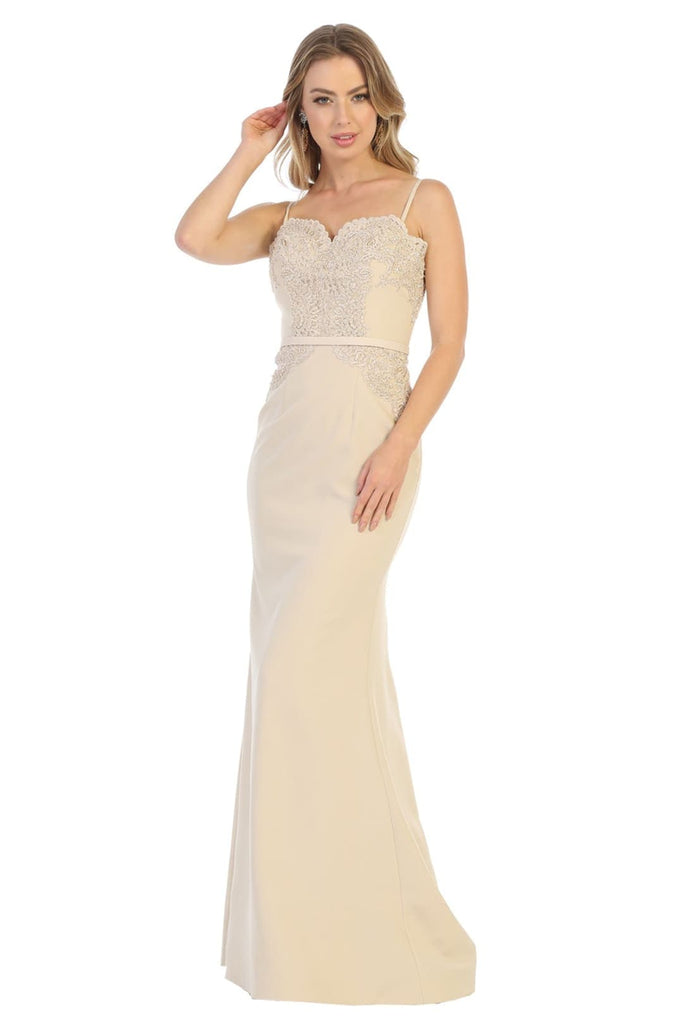Prom Long Dresses And Plus Size - CHAMPAGNE / 4