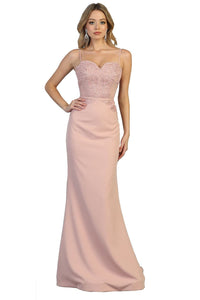 Prom Long Dresses And Plus Size - DUSTY ROSE / 4