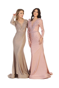 EVENING GOWN LONG SLEEVE & PLUS SIZE - Evening Gown