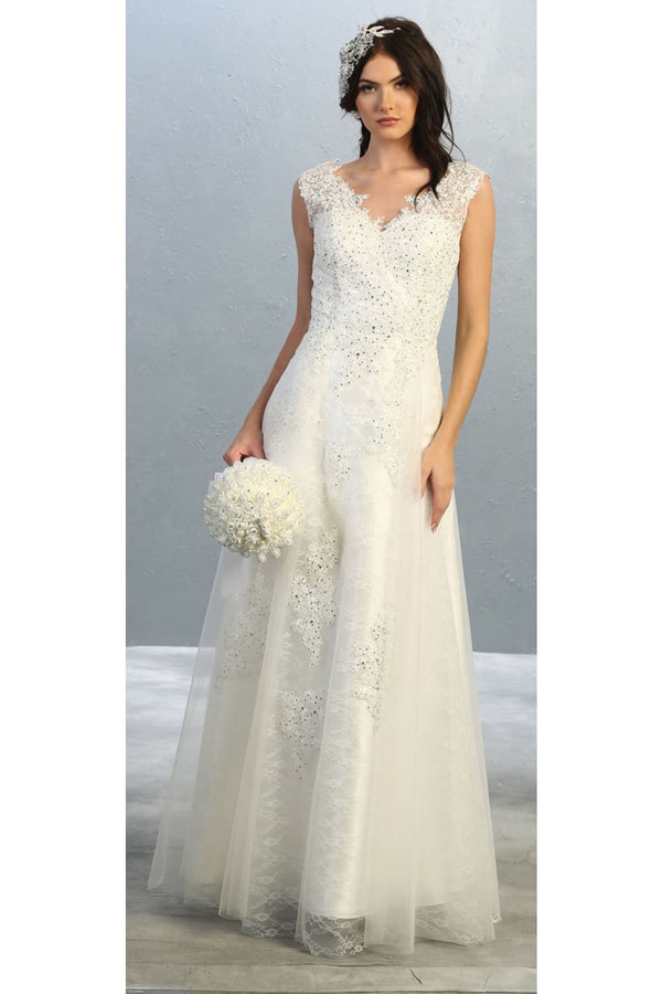 Formal Wedding Embroidered Dress