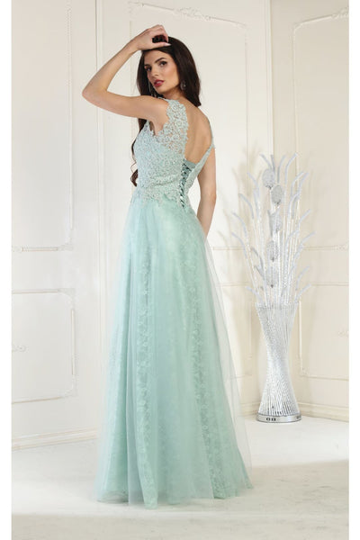 Special Occasion A-line Embroidered Dress - Dress