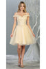 Classy Bridesmaids Dress - CHAMPAGNE / 4
