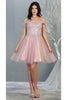 Classy Bridesmaids Dress - MAUVE / 4