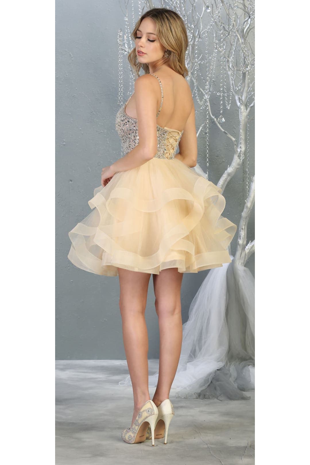 Layered Short Prom Dress