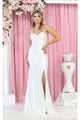 Sexy Bodycon Wedding Dress - Ivory / 2