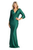 Stretchy Bodycon Evening Dress - HUNTER GREEN / 6